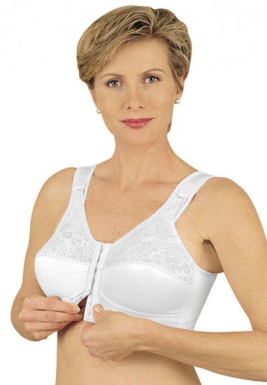 Front Hook Mastectomy Comfort Plus Bra - Jodee - Click Image to Close