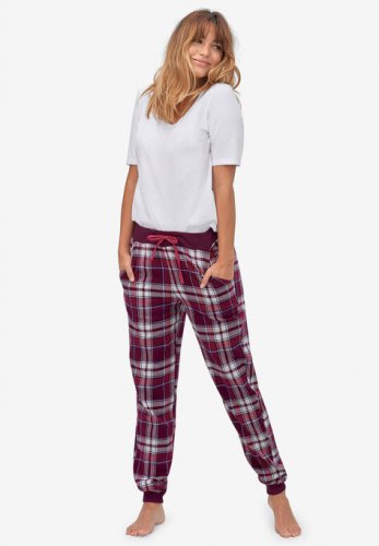 Plaid Flannel Sleep Pants - ellos