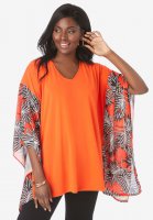 Scarf Sleeve Tunic - Jessica London