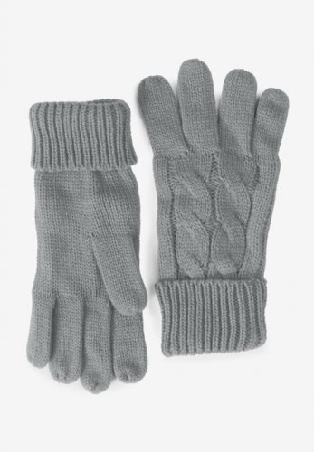 Cable Knit Gloves - Roaman's