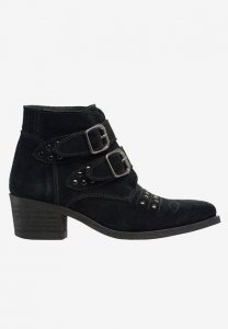 Two Buckle Suede Bootie - ellos