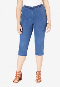 Pull-On Stretch Capri Jean - Denim 24/7