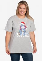 Disney Eeyore Christmas T-Shirt Holiday Gray - Disney