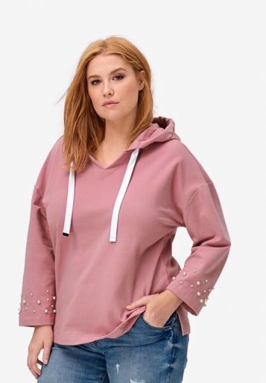 Pearl Trim Sweatshirt - ellos - Click Image to Close