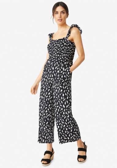 Jumpsuit With Smocked Bodice - ellos - Click Image to Close