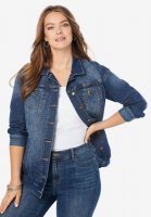 Boyfriend Denim Jacket - Roaman's