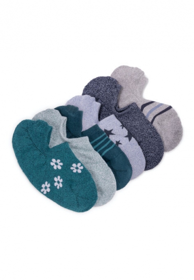 6 Pair Pack No Show Sport Socks - MUK LUKS - Click Image to Close