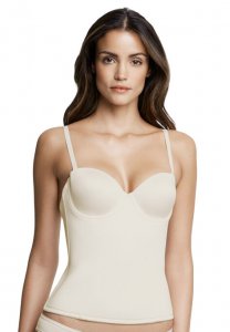 Paige seamless padded longline bra - Dominique