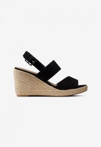 Suede Espadrille Wedge Sandal - ellos