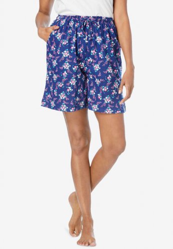 Print Pajama Shorts - Dreams & Co.