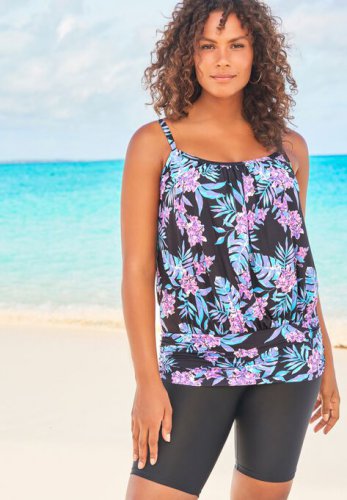 Lightweight Blouson Tankini Top - Swim 365