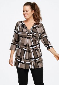 Twisted Knot-Front Tunic - ellos