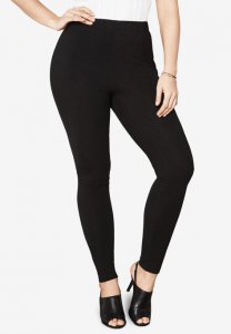 Ankle-Length Essential Stretch Legging - Roaman's