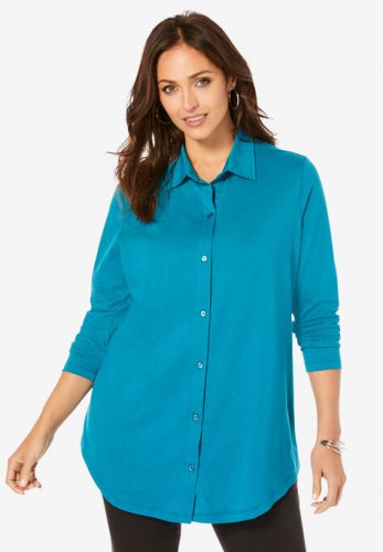 Boyfriend Shirt Tunic - Jessica London