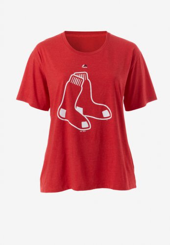 Cardinals Scoop Neck Logo Tee - MLB