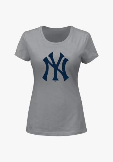 Yankees Scoop Neck Tee - MLB - Click Image to Close