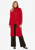 Cotton Cashmere Duster Sweater - Jessica London