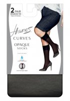 Curves Opaque Socks 2-Pack - Hanes