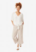 Gingham Crop Pants - ellos