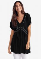 Embroidered Trim Tunic - ellos