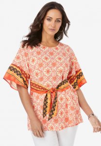 Tie-Front Tunic - Jessica London