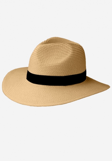 Straw Panama Hat - ellos - Click Image to Close