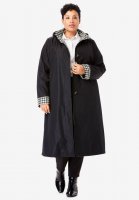 Contrast Hood Raincoat - Jessica London