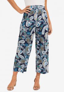 Travel Knit Wide-Leg Crop Pant - Jessica London