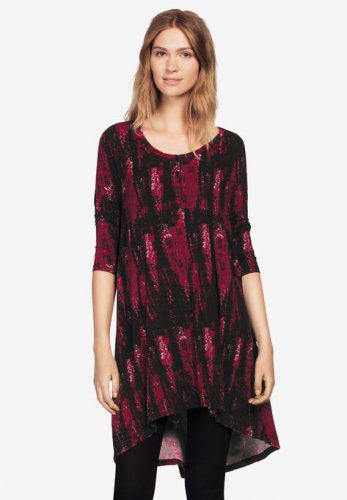 High/Low Henley Tunic - ellos