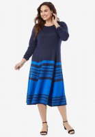 Fit and Flare Sweater Dress - Jessica London