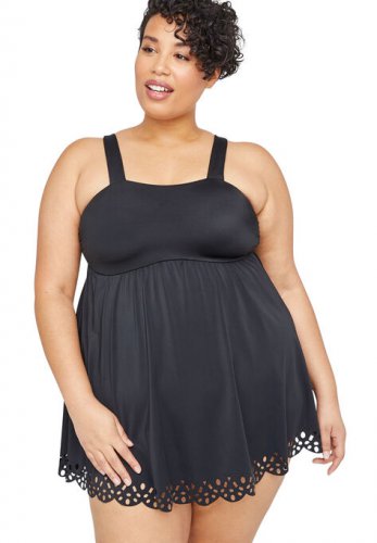 Scallop Haven Swimdress - Catherines