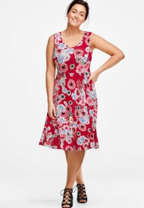 Fit and Flare Knit Dress - ellos