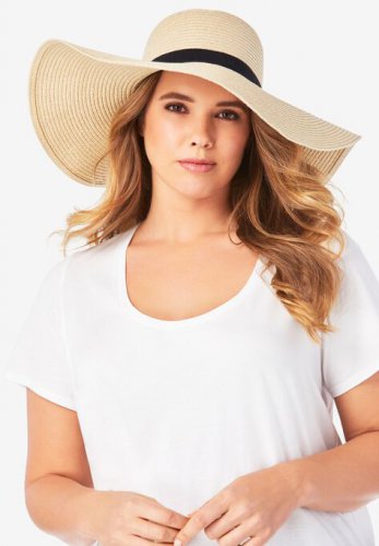 Wide Brim Straw Hat - Roaman's