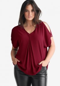 Slit Sleeve Blouse - ellos