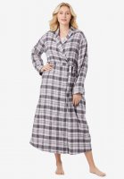 Long Flannel Robe - Dreams & Co.