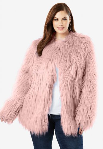 Faux-Fur Jacket - Roaman's