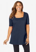 Square-Neck Tunic - Jessica London