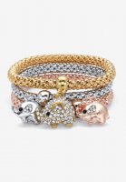Gold Tone Crystal Elephant 8.5\ - PalmBeach Jewelry